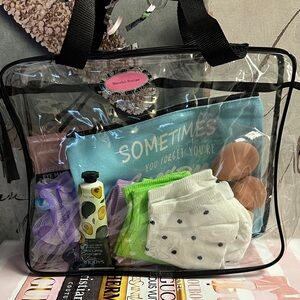 Clear Tote beauty bundle